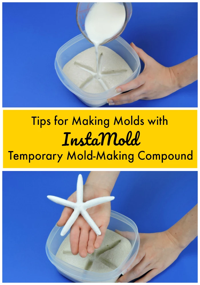 InstaMold is a temporary mold-making compound that lets you make perfect reproductions of almost any object! Get our best tips and tricks for using InstaMold in this blog post!  #moldmaking #instamold #casting